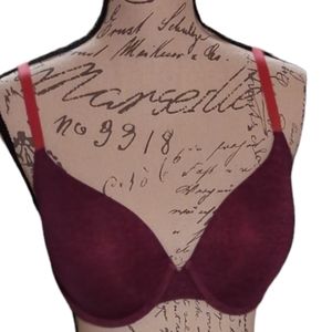 Victoria Secret Uplift Semi Demi Bra  Size 34DD Purple/Pink